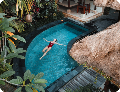 Pool area view